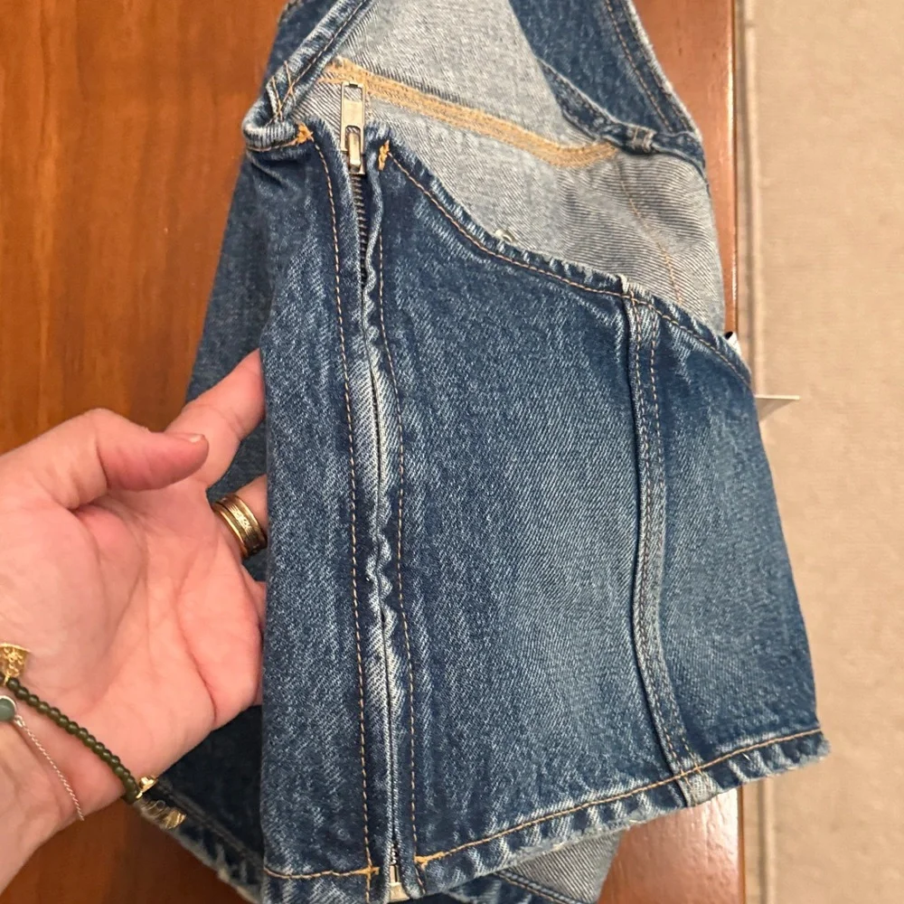 Zara Blue Denim Top - Picture 4 of 5